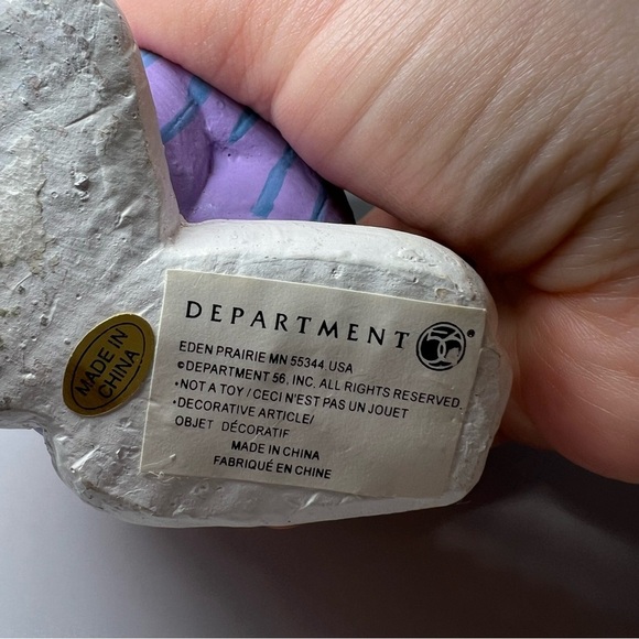 Vintage Department 56 Bisque East Bunny Figurine Easter - Picture 3 of 6